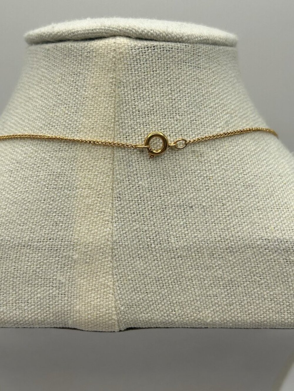 Gold Tone Wishbone Necklace Imitation Pearl Pendant Vintage Style Jewelry Gift - Picture 8 of 9